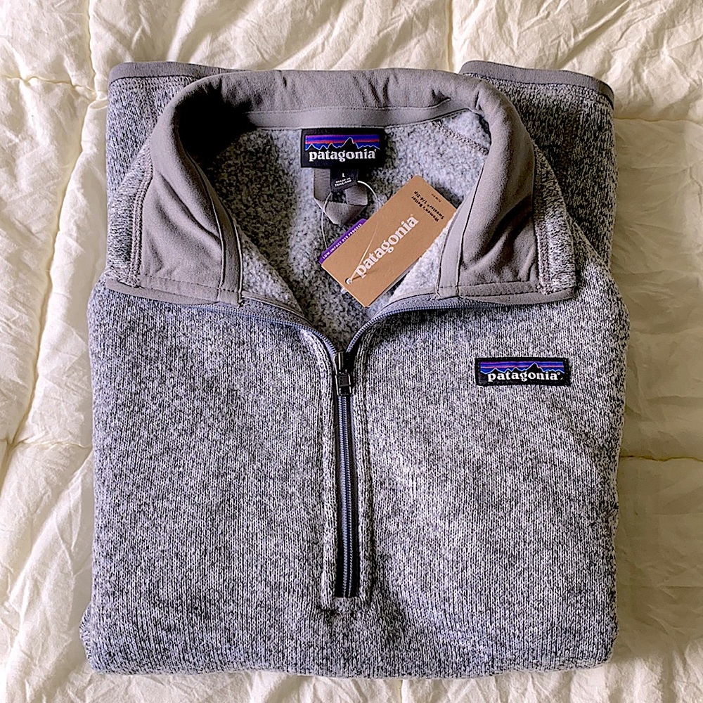 Patagonia Women's Better Sweater® 1/4-Zip Fleece Size Large in Birch White